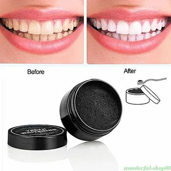 Toothpaste with activated bamboo charcoal and essential oils.