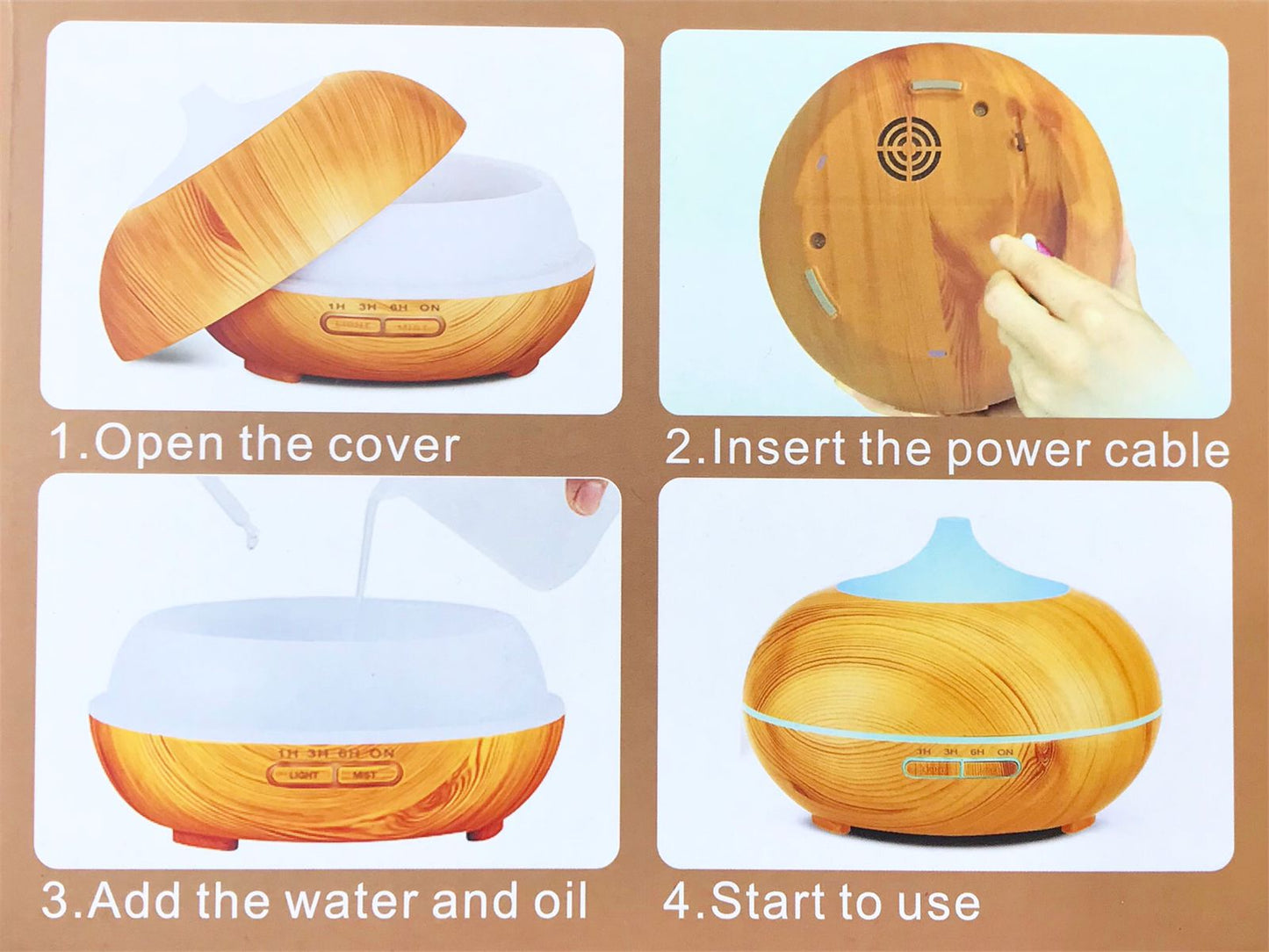 Aroma Diffuser 550ml LED 7 colors
