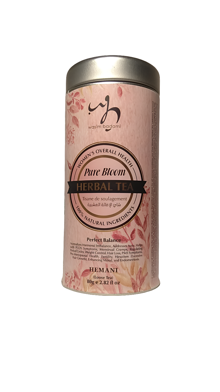 Tisane de soulagement au Maroc Herbal Tea Pure Bloom - problème féminin crampes menstruelles....