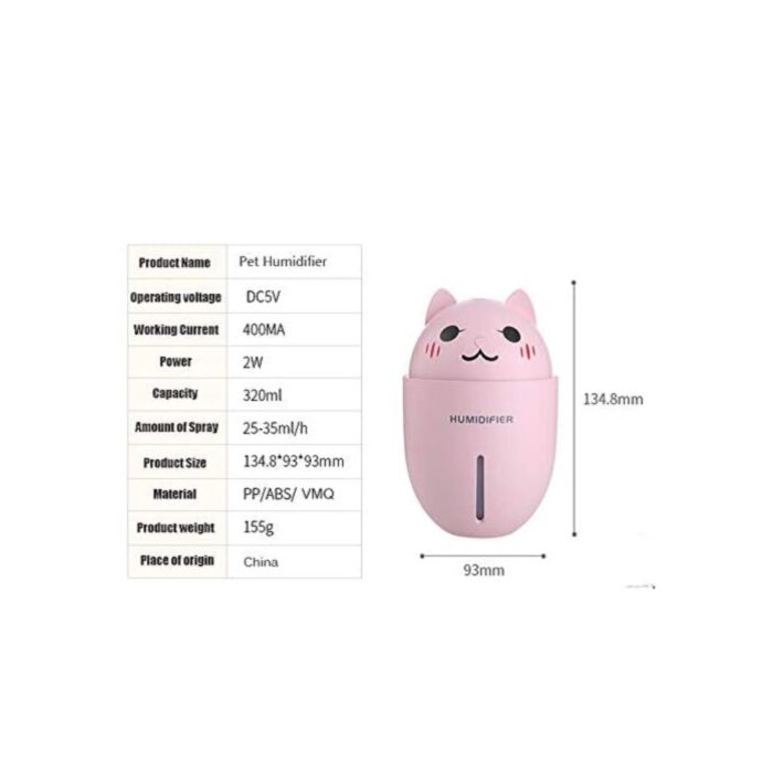 Diffuseur huiles essentielles CHAT 3 en 1 -