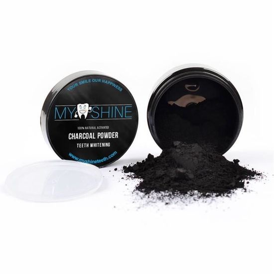 Toothpaste with activated bamboo charcoal and essential oils.