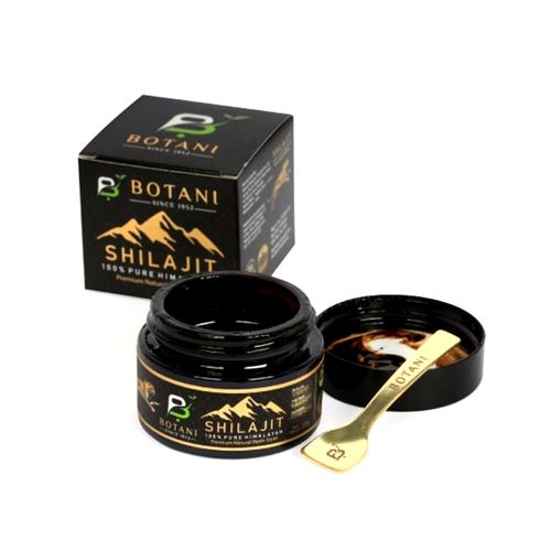 Botani Shilajit Résin Naturel de l'Himalaya Inspiré de la médecine traditionnelle indienne (30g) + cuillère offerte .