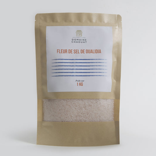 Fleur de sel de oualidia, fille de l'océan du soleil et du vent -1kg- livraison gratuite