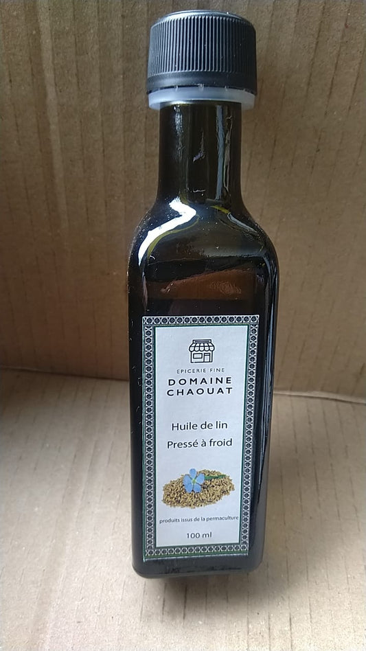 Huile de lin gastronomique pressé à froid 100 ml