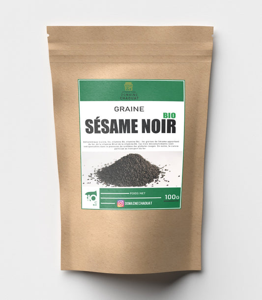 Graines de sésame noir Bio 100g