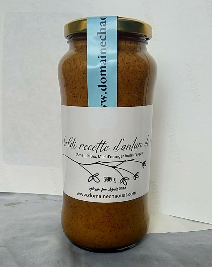 Amlou aux Amandes, miel d'Oranger et huile d'Argan - recette authentique - 1kg