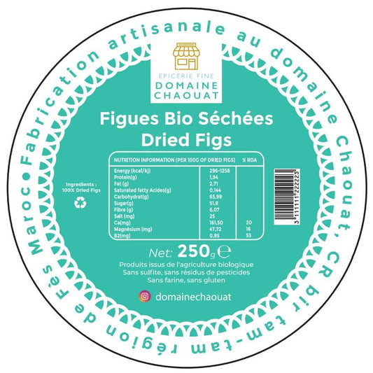 FIGUES SÈCHES SANS GLUTEN ( CHRIHA BIO) 1 KG