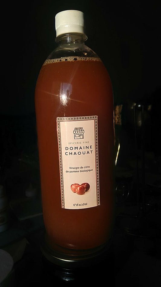 Vinaigre de cidre (pommes Bio de la vallée d'ait bougemaz 1 L