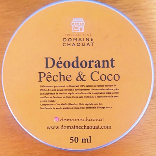 Déodorant anti-transpirant solide parfum pêche 🍑