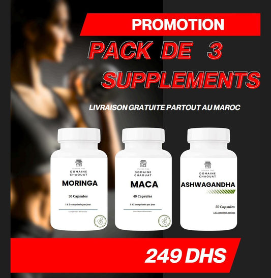 Ashwagandha + Maca + Moringa 150 capsule/ gélule