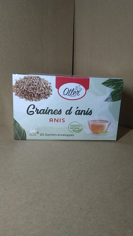Infusion graines d'anis 20 sachets enveloppés