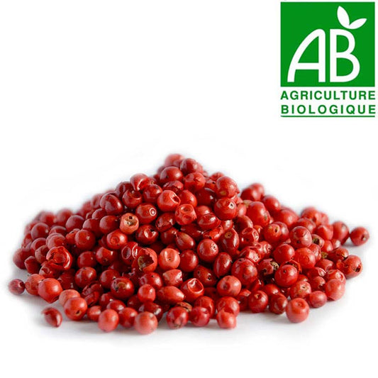 Poivre rouge (Baies roses BIO du Brésil)
إبزار وردي
  50g