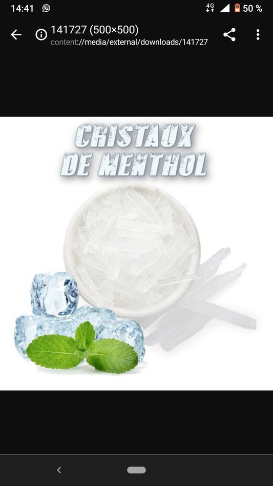 Cristaux de menthe menthol 5 g