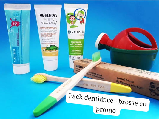 Brosse à dents pour enfants en bambou