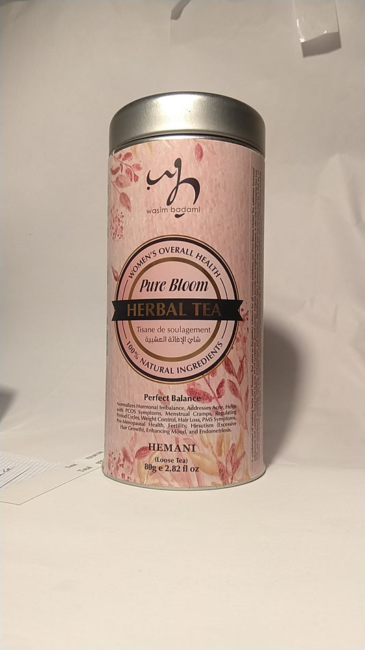 Tisane de soulagement au Maroc Herbal Tea Pure Bloom - problème féminin crampes menstruelles....